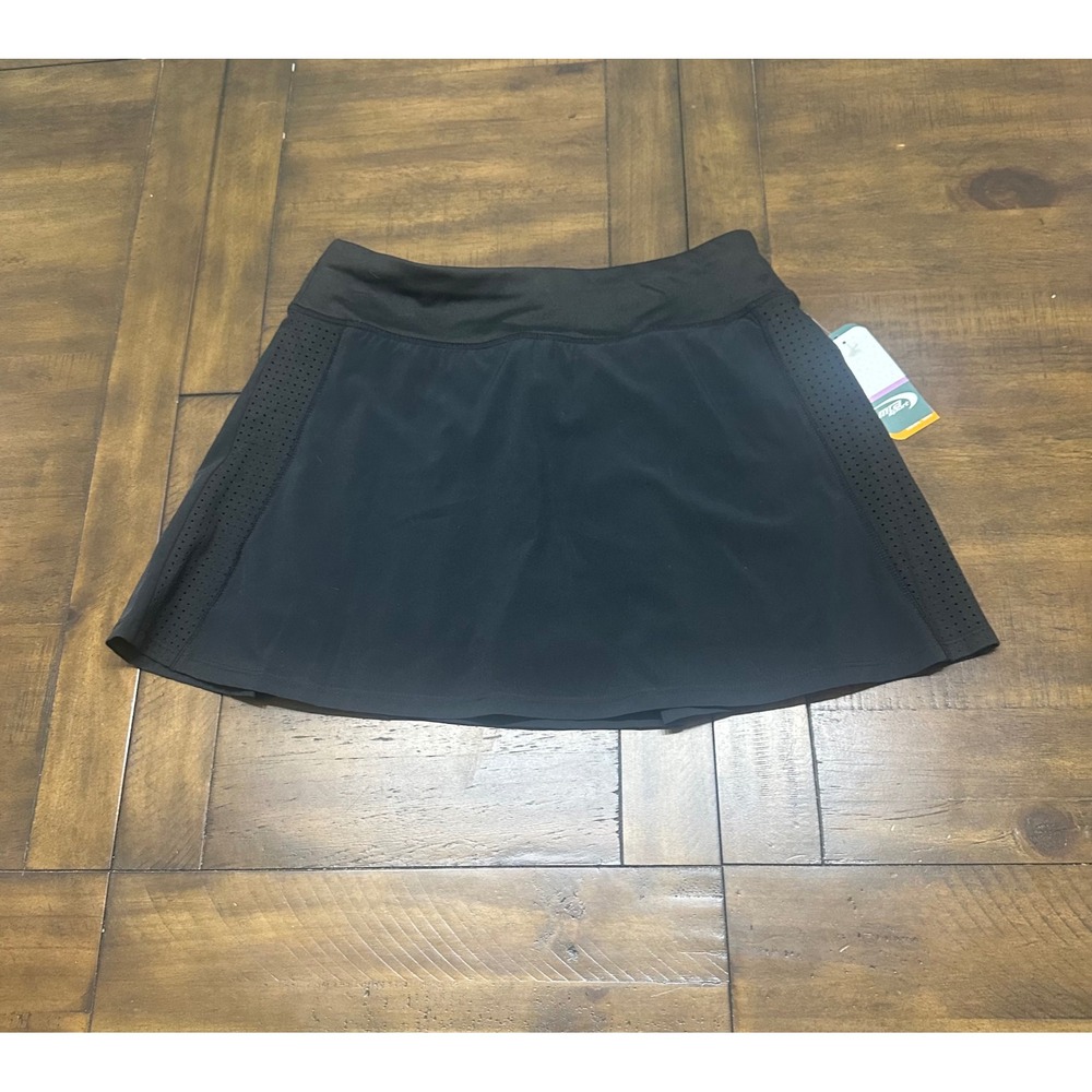 MTA Sport Womens Black Fast Dri Active Skort Built-in Shorts Size M NWT